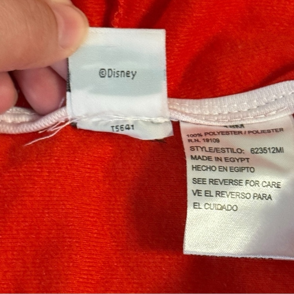 Disney Minnie Mouse Red Zip-Up Hoodie Toddler 18M 2012 Early 2010s Bentex - Picture 6 of 6